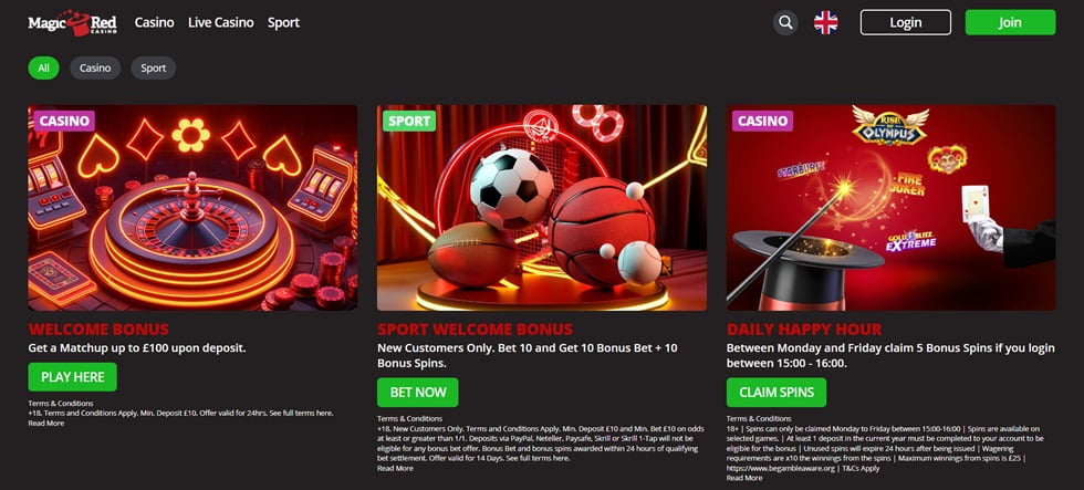 Magic red promotions